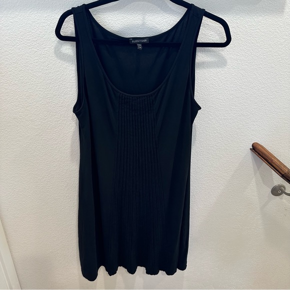Eileen fisher 100% silk asymmetrical dress - Picture 1 of 6